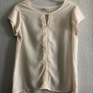 Cream work blouse